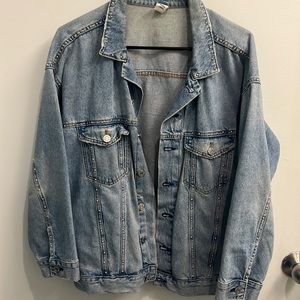 Oversized denim jacket